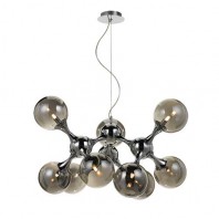 Telbix-Cosmic 80 Pendant - Chrome / Smoke